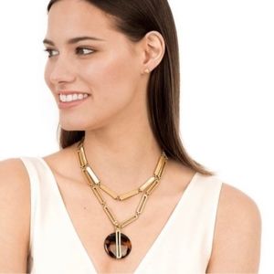 Stella & Dot Jaya Tortoise Pendant